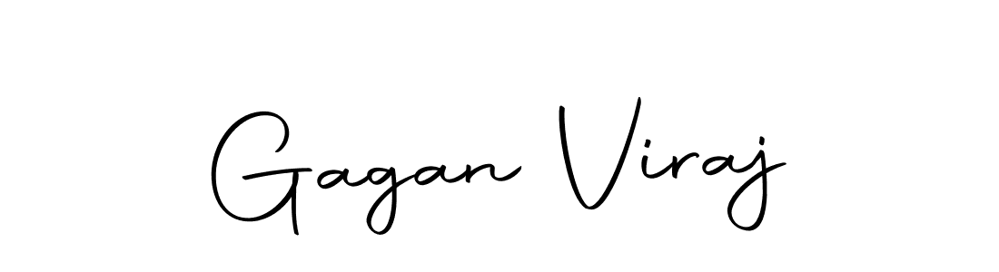 How to make Gagan Viraj name signature. Use Autography-DOLnW style for creating short signs online. This is the latest handwritten sign. Gagan Viraj signature style 10 images and pictures png