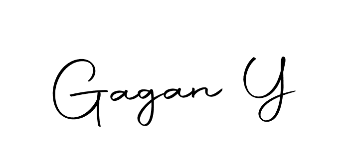 Gagan Y stylish signature style. Best Handwritten Sign (Autography-DOLnW) for my name. Handwritten Signature Collection Ideas for my name Gagan Y. Gagan Y signature style 10 images and pictures png