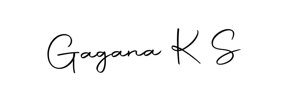 The best way (Autography-DOLnW) to make a short signature is to pick only two or three words in your name. The name Gagana K S include a total of six letters. For converting this name. Gagana K S signature style 10 images and pictures png