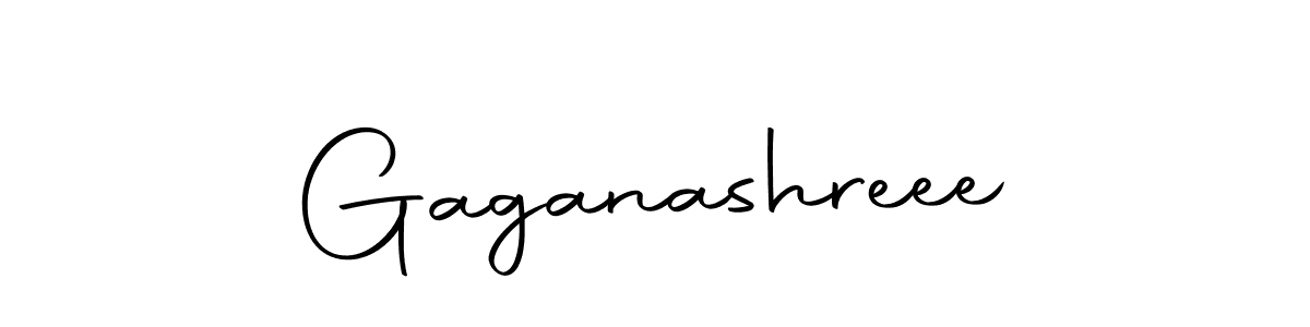 Use a signature maker to create a handwritten signature online. With this signature software, you can design (Autography-DOLnW) your own signature for name Gaganashreee. Gaganashreee signature style 10 images and pictures png