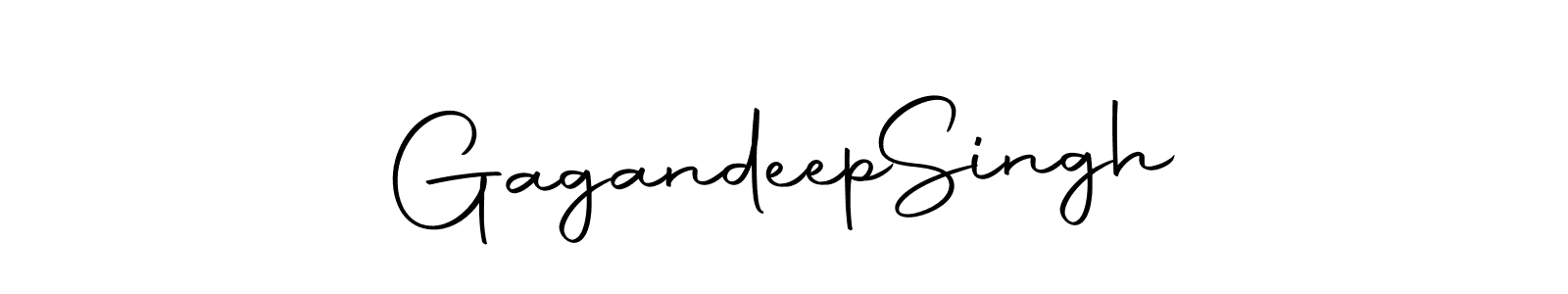 Create a beautiful signature design for name Gagandeep  Singh. With this signature (Autography-DOLnW) fonts, you can make a handwritten signature for free. Gagandeep  Singh signature style 10 images and pictures png