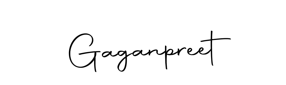 Use a signature maker to create a handwritten signature online. With this signature software, you can design (Autography-DOLnW) your own signature for name Gaganpreet. Gaganpreet signature style 10 images and pictures png