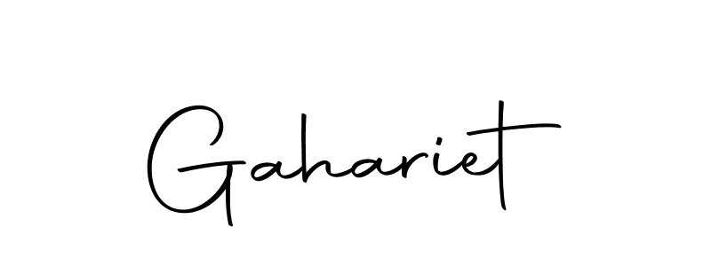 Make a beautiful signature design for name Gahariet. With this signature (Autography-DOLnW) style, you can create a handwritten signature for free. Gahariet signature style 10 images and pictures png