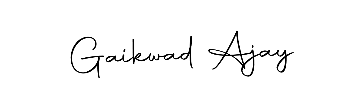 Create a beautiful signature design for name Gaikwad Ajay. With this signature (Autography-DOLnW) fonts, you can make a handwritten signature for free. Gaikwad Ajay signature style 10 images and pictures png