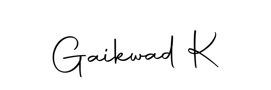 How to make Gaikwad K signature? Autography-DOLnW is a professional autograph style. Create handwritten signature for Gaikwad K name. Gaikwad K signature style 10 images and pictures png