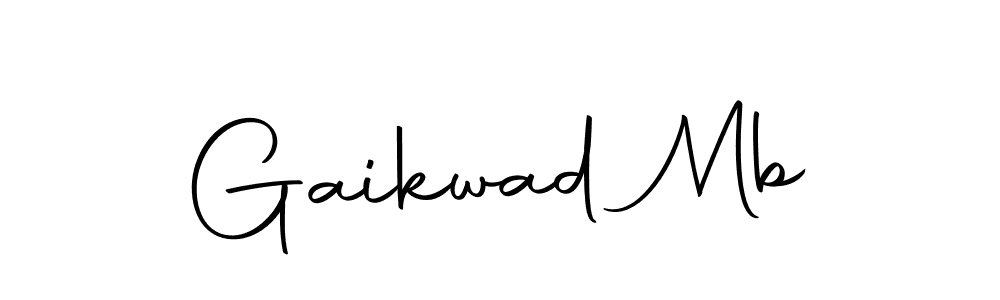 How to make Gaikwad Mb name signature. Use Autography-DOLnW style for creating short signs online. This is the latest handwritten sign. Gaikwad Mb signature style 10 images and pictures png
