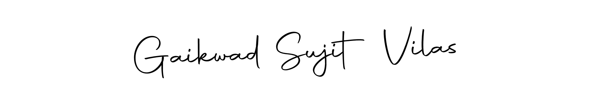 Make a beautiful signature design for name Gaikwad Sujit Vilas. Use this online signature maker to create a handwritten signature for free. Gaikwad Sujit Vilas signature style 10 images and pictures png