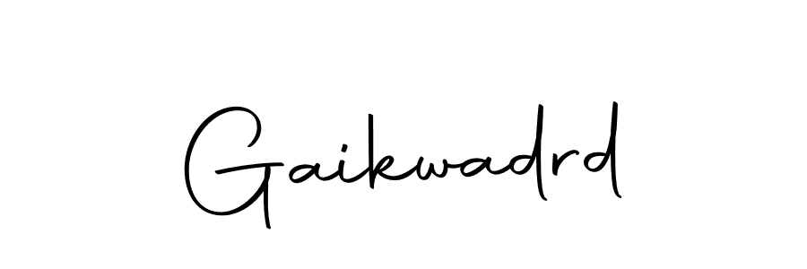 Design your own signature with our free online signature maker. With this signature software, you can create a handwritten (Autography-DOLnW) signature for name Gaikwadrd. Gaikwadrd signature style 10 images and pictures png