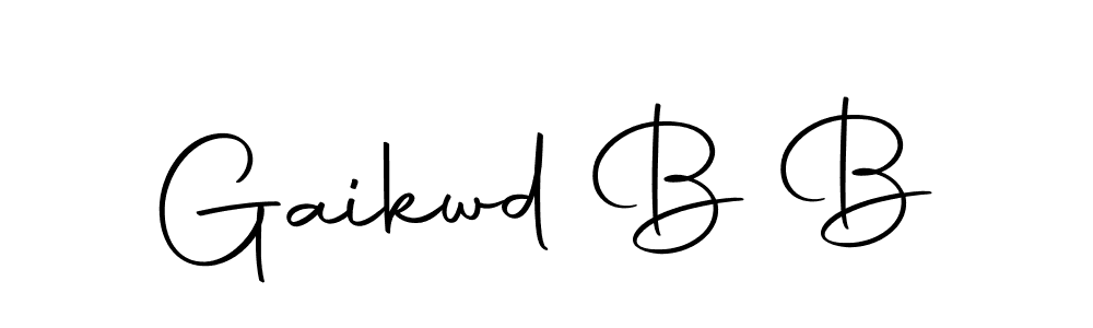 The best way (Autography-DOLnW) to make a short signature is to pick only two or three words in your name. The name Gaikwd B B include a total of six letters. For converting this name. Gaikwd B B signature style 10 images and pictures png