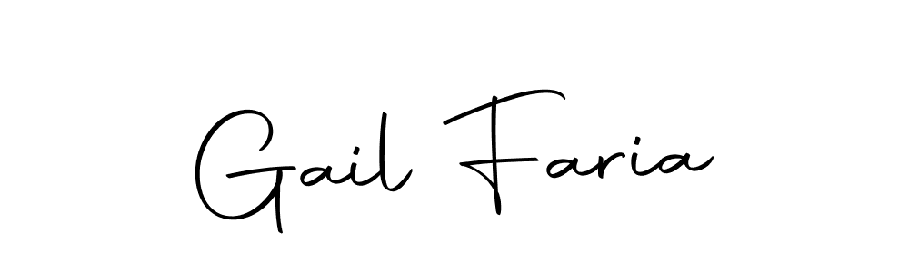 Use a signature maker to create a handwritten signature online. With this signature software, you can design (Autography-DOLnW) your own signature for name Gail Faria. Gail Faria signature style 10 images and pictures png