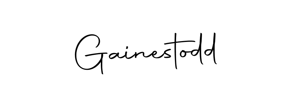 if you are searching for the best signature style for your name Gainestodd. so please give up your signature search. here we have designed multiple signature styles  using Autography-DOLnW. Gainestodd signature style 10 images and pictures png