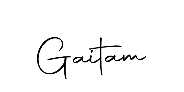 How to make Gaitam signature? Autography-DOLnW is a professional autograph style. Create handwritten signature for Gaitam name. Gaitam signature style 10 images and pictures png