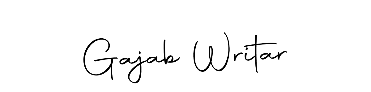 Here are the top 10 professional signature styles for the name Gajab Writar. These are the best autograph styles you can use for your name. Gajab Writar signature style 10 images and pictures png