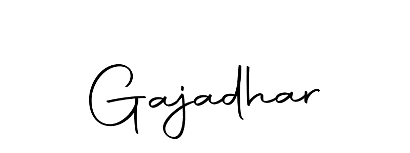 Design your own signature with our free online signature maker. With this signature software, you can create a handwritten (Autography-DOLnW) signature for name Gajadhar. Gajadhar signature style 10 images and pictures png