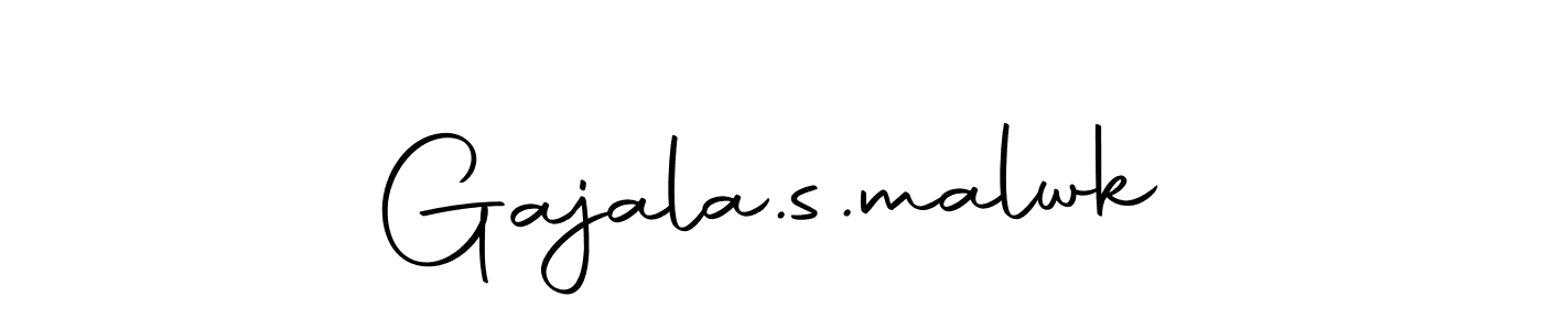 How to make Gajala.s.malwk name signature. Use Autography-DOLnW style for creating short signs online. This is the latest handwritten sign. Gajala.s.malwk signature style 10 images and pictures png