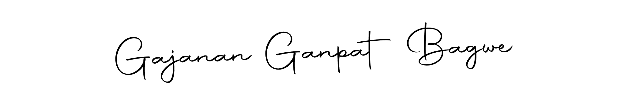 How to make Gajanan Ganpat Bagwe name signature. Use Autography-DOLnW style for creating short signs online. This is the latest handwritten sign. Gajanan Ganpat Bagwe signature style 10 images and pictures png