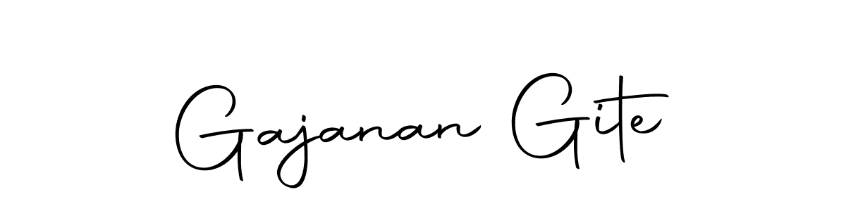 Make a beautiful signature design for name Gajanan Gite. With this signature (Autography-DOLnW) style, you can create a handwritten signature for free. Gajanan Gite signature style 10 images and pictures png