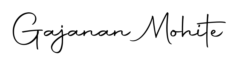Practice writing Gajanan Mohite with the flow of Autography-DOLnW lettering. A fantastic source of inspiration for developing your personal signature style. Gajanan Mohite signature style 10 images and pictures png