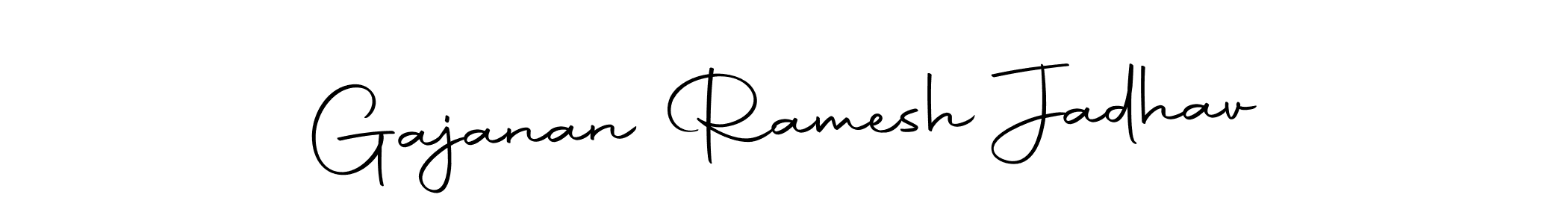 Gajanan Ramesh Jadhav stylish signature style. Best Handwritten Sign (Autography-DOLnW) for my name. Handwritten Signature Collection Ideas for my name Gajanan Ramesh Jadhav. Gajanan Ramesh Jadhav signature style 10 images and pictures png