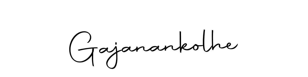 How to make Gajanankolhe name signature. Use Autography-DOLnW style for creating short signs online. This is the latest handwritten sign. Gajanankolhe signature style 10 images and pictures png