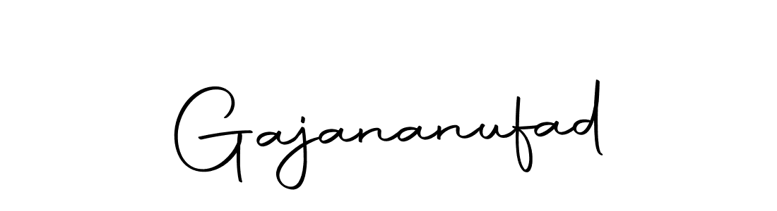 Create a beautiful signature design for name Gajananufad. With this signature (Autography-DOLnW) fonts, you can make a handwritten signature for free. Gajananufad signature style 10 images and pictures png