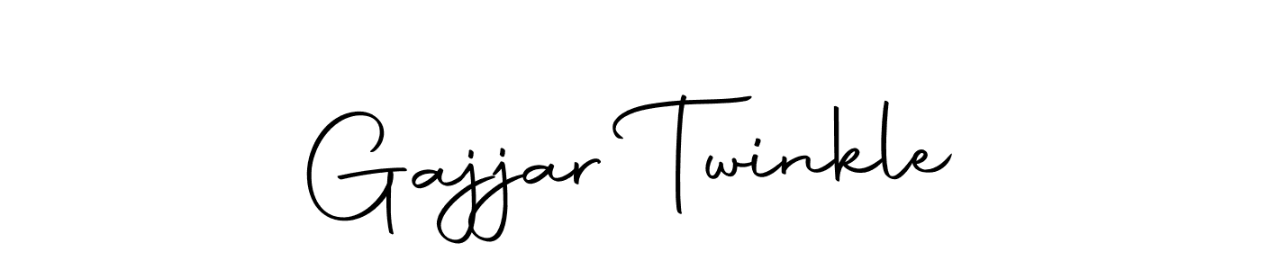 How to make Gajjar Twinkle name signature. Use Autography-DOLnW style for creating short signs online. This is the latest handwritten sign. Gajjar Twinkle signature style 10 images and pictures png
