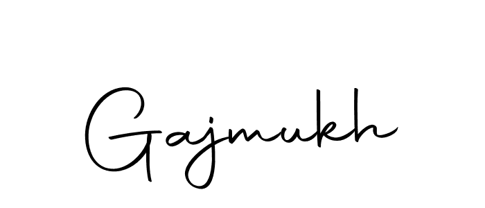 Use a signature maker to create a handwritten signature online. With this signature software, you can design (Autography-DOLnW) your own signature for name Gajmukh. Gajmukh signature style 10 images and pictures png