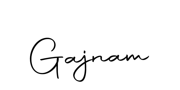 Create a beautiful signature design for name Gajnam. With this signature (Autography-DOLnW) fonts, you can make a handwritten signature for free. Gajnam signature style 10 images and pictures png