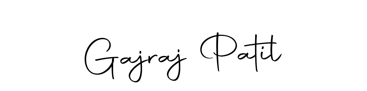 How to make Gajraj Patil name signature. Use Autography-DOLnW style for creating short signs online. This is the latest handwritten sign. Gajraj Patil signature style 10 images and pictures png