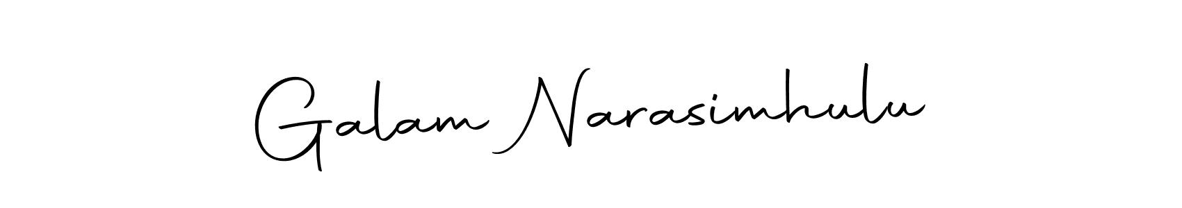 Galam Narasimhulu stylish signature style. Best Handwritten Sign (Autography-DOLnW) for my name. Handwritten Signature Collection Ideas for my name Galam Narasimhulu. Galam Narasimhulu signature style 10 images and pictures png