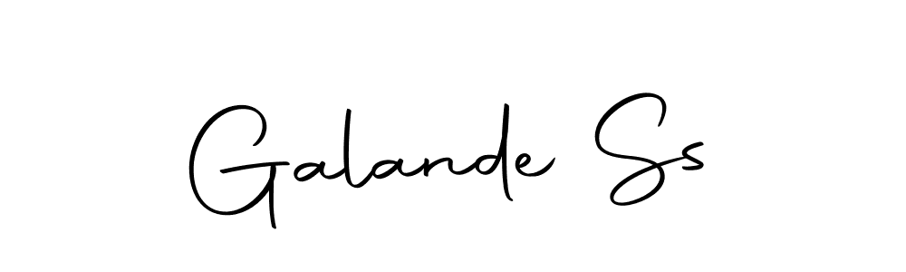 Galande Ss stylish signature style. Best Handwritten Sign (Autography-DOLnW) for my name. Handwritten Signature Collection Ideas for my name Galande Ss. Galande Ss signature style 10 images and pictures png