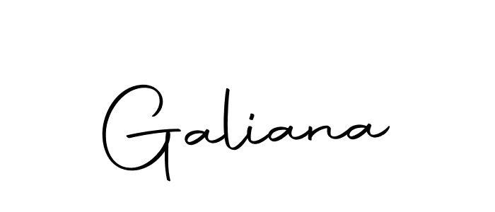 Use a signature maker to create a handwritten signature online. With this signature software, you can design (Autography-DOLnW) your own signature for name Galiana. Galiana signature style 10 images and pictures png