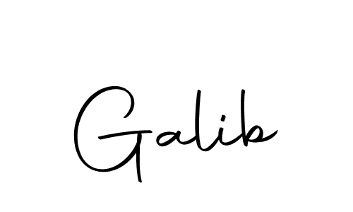 Design your own signature with our free online signature maker. With this signature software, you can create a handwritten (Autography-DOLnW) signature for name Galib. Galib signature style 10 images and pictures png