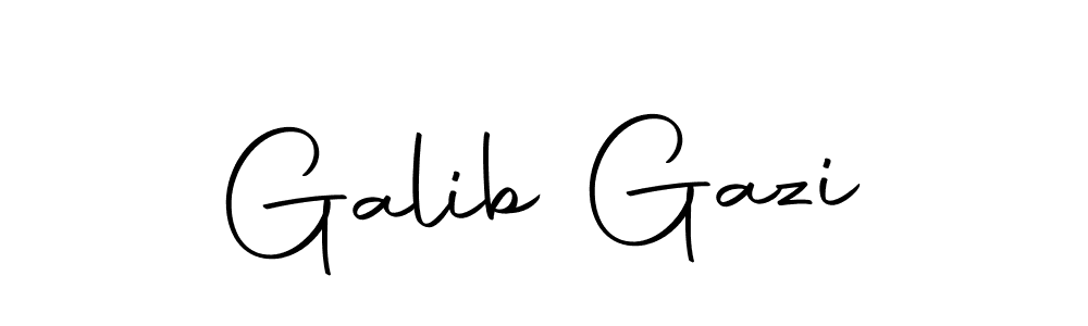 How to make Galib Gazi name signature. Use Autography-DOLnW style for creating short signs online. This is the latest handwritten sign. Galib Gazi signature style 10 images and pictures png