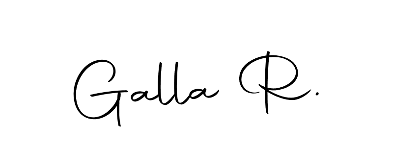 Design your own signature with our free online signature maker. With this signature software, you can create a handwritten (Autography-DOLnW) signature for name Galla R.. Galla R. signature style 10 images and pictures png