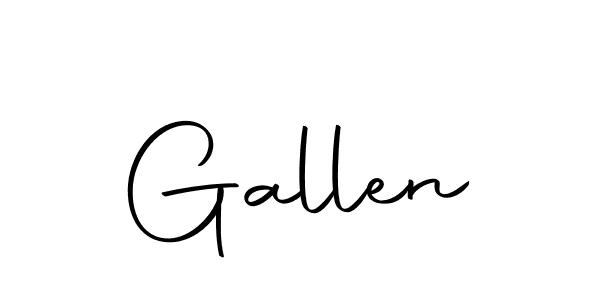 Gallen stylish signature style. Best Handwritten Sign (Autography-DOLnW) for my name. Handwritten Signature Collection Ideas for my name Gallen. Gallen signature style 10 images and pictures png