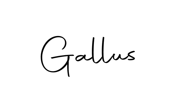 Design your own signature with our free online signature maker. With this signature software, you can create a handwritten (Autography-DOLnW) signature for name Gallus. Gallus signature style 10 images and pictures png