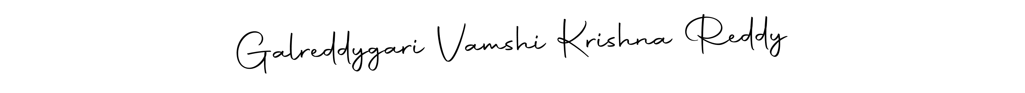 The best way (Autography-DOLnW) to make a short signature is to pick only two or three words in your name. The name Galreddygari Vamshi Krishna Reddy include a total of six letters. For converting this name. Galreddygari Vamshi Krishna Reddy signature style 10 images and pictures png