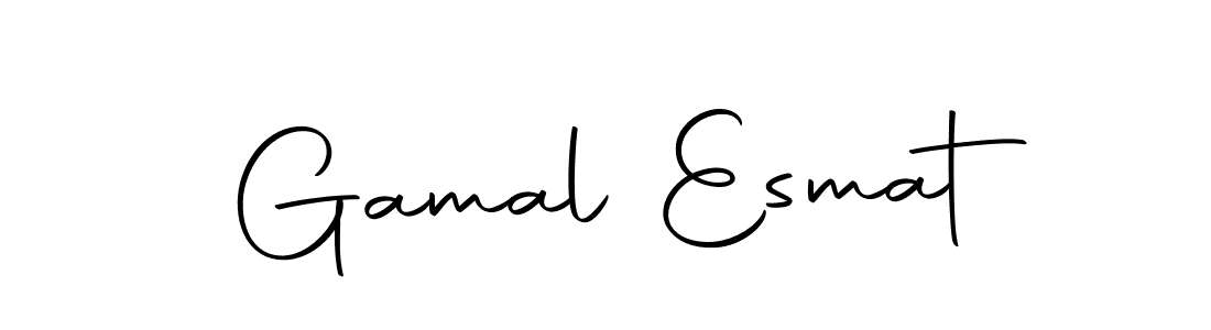 Gamal Esmat stylish signature style. Best Handwritten Sign (Autography-DOLnW) for my name. Handwritten Signature Collection Ideas for my name Gamal Esmat. Gamal Esmat signature style 10 images and pictures png