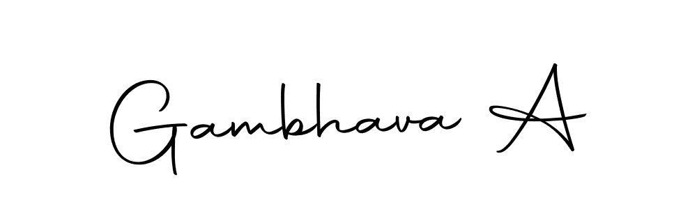 How to make Gambhava A signature? Autography-DOLnW is a professional autograph style. Create handwritten signature for Gambhava A name. Gambhava A signature style 10 images and pictures png