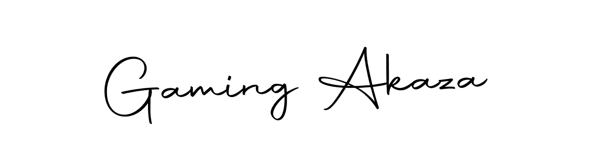 The best way (Autography-DOLnW) to make a short signature is to pick only two or three words in your name. The name Gaming Akaza include a total of six letters. For converting this name. Gaming Akaza signature style 10 images and pictures png