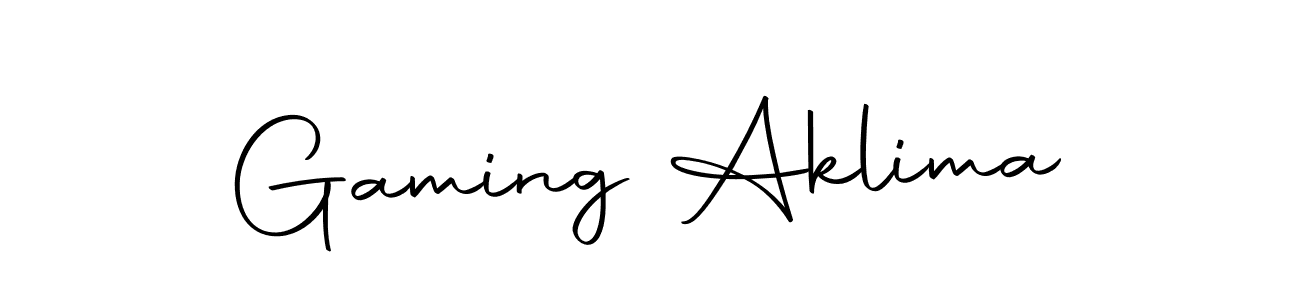 The best way (Autography-DOLnW) to make a short signature is to pick only two or three words in your name. The name Gaming Aklima include a total of six letters. For converting this name. Gaming Aklima signature style 10 images and pictures png
