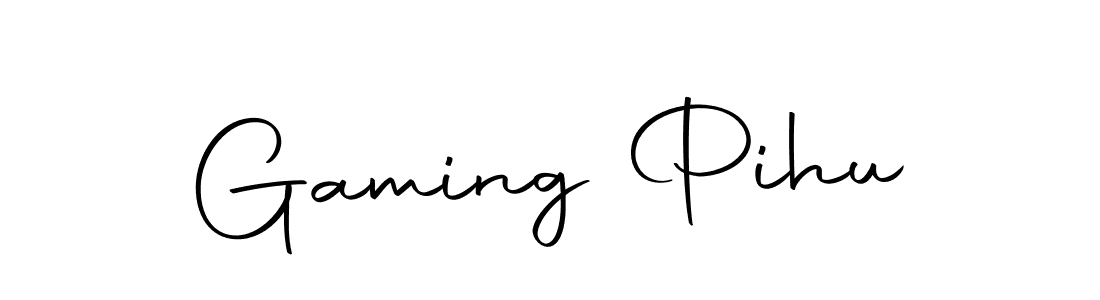 This is the best signature style for the Gaming Pihu name. Also you like these signature font (Autography-DOLnW). Mix name signature. Gaming Pihu signature style 10 images and pictures png