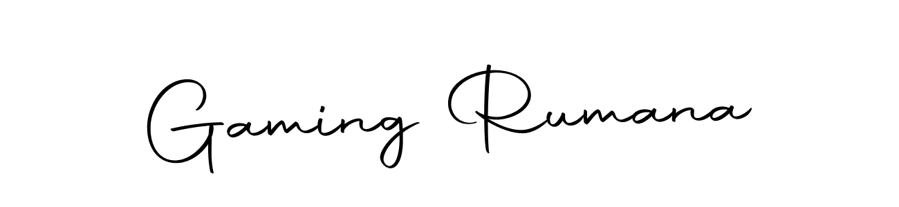 Similarly Autography-DOLnW is the best handwritten signature design. Signature creator online .You can use it as an online autograph creator for name Gaming Rumana. Gaming Rumana signature style 10 images and pictures png