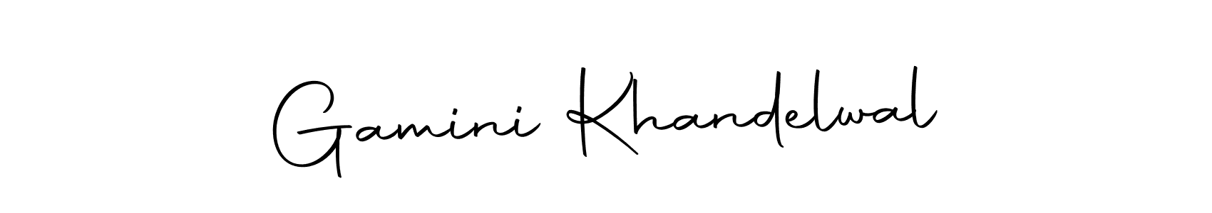 Design your own signature with our free online signature maker. With this signature software, you can create a handwritten (Autography-DOLnW) signature for name Gamini Khandelwal. Gamini Khandelwal signature style 10 images and pictures png