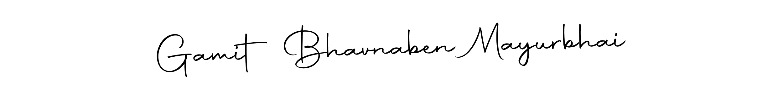 Make a beautiful signature design for name Gamit Bhavnaben Mayurbhai. Use this online signature maker to create a handwritten signature for free. Gamit Bhavnaben Mayurbhai signature style 10 images and pictures png