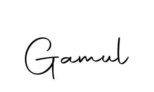 Make a beautiful signature design for name Gamul. With this signature (Autography-DOLnW) style, you can create a handwritten signature for free. Gamul signature style 10 images and pictures png