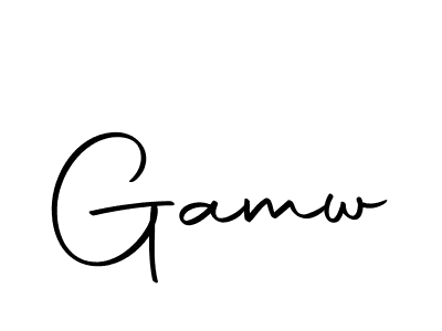 Create a beautiful signature design for name Gamw. With this signature (Autography-DOLnW) fonts, you can make a handwritten signature for free. Gamw signature style 10 images and pictures png