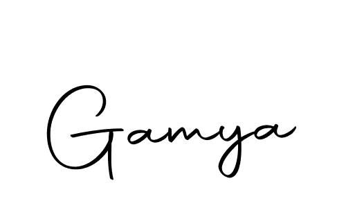 Make a beautiful signature design for name Gamya. With this signature (Autography-DOLnW) style, you can create a handwritten signature for free. Gamya signature style 10 images and pictures png