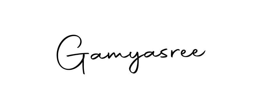 Use a signature maker to create a handwritten signature online. With this signature software, you can design (Autography-DOLnW) your own signature for name Gamyasree. Gamyasree signature style 10 images and pictures png